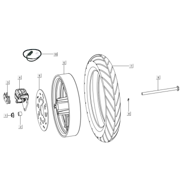 Vorderrad - Bremse Niu N-Pro