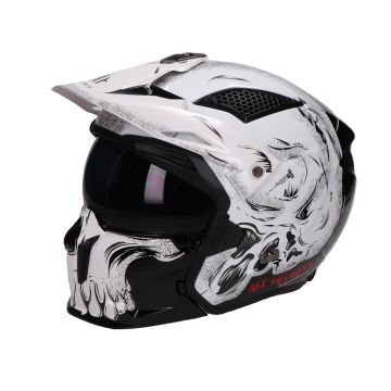 MT Streetfighter SV Darkness Helm schwarz/weiß