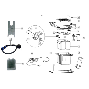 Batterie - Trittbrett Niu N-GT