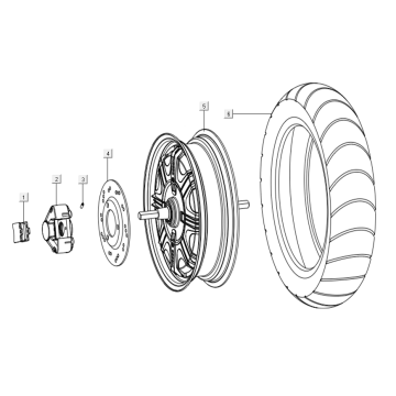 Hinterrad - Motor Niu N-GT