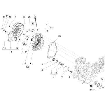 Ölfilter Vespa Sprint 125 4T 3V IE ABS E5 2021 (EMEA)