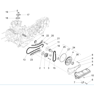 Ölpumpe Vespa Sprint 125 4T 3V IE ABS