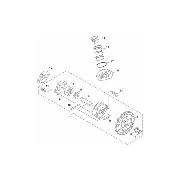Ölpumpe Yamaha Aerox 4-Takt 2014