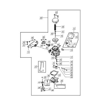 Keihin 16mm 4-Takt-Vergaser-Onderdelen-carburateur-Keihin-19mm-4-takt