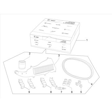 Wartungspaket Piaggio Beverly 300 IE ABS E4 2016—2020 (EMEA)