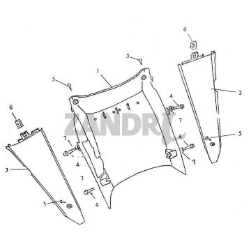 Rock unter Gugel BTC Grande Retro GT1 Schwarz Creme