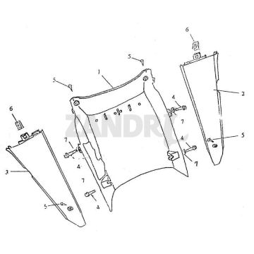 Undercow-Rock BTC Grande Retro GT1 blau-Creme