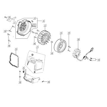 Zündkühlhaube Kymco City 16' 4-Takt dunkelgrau