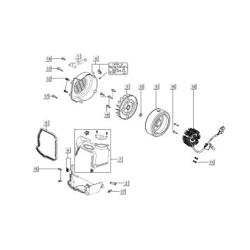 Zündung +haube Kymco Super 8 Street 4-Takt rot