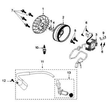 Ontstekingsgedeelte Peugeot Tweet 125 V E3 2013-2017
