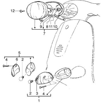 Blinker Piaggio Liberty 4-Takt bis 2005