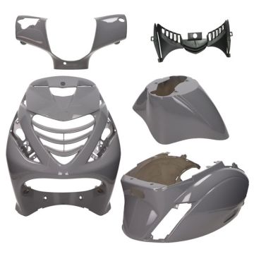 Verkleidungskit SP-Look Piaggio Zip 2000→50cc 2/4-Takt Audi Nardo grau LED-Beleuchtung 6-tlg