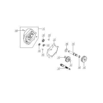 Getriebe Kymco Agility 10' 4-Takt sportliches Blau