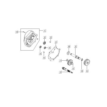Getriebe Kymco Agility 12' 4-Takt sportliches Blau