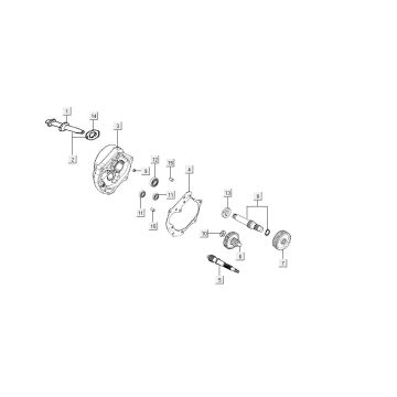 Getriebe Kymco Agility FR 12" 4-Takt euro4 weiß