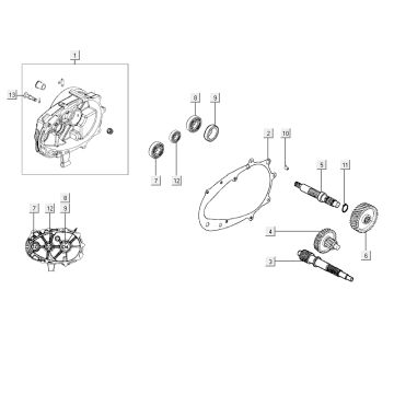 Getriebe Kymco City 16' 4-Takt dunkelgrau
