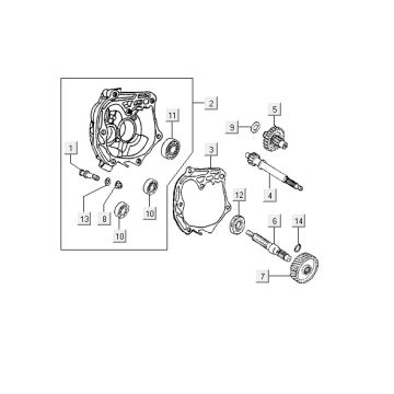 Getriebe Kymco Vitality 2t ac blau