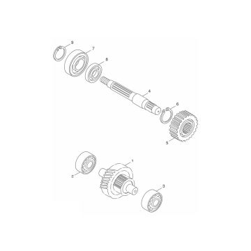 Getriebe Yamaha Aerox 4-Takt 2014