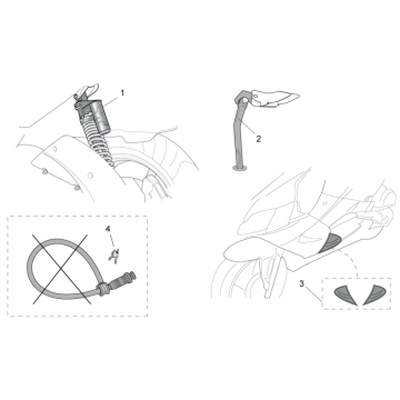 Andere Sicherheit Aprilia SR 50 H2O ie+Vergaser 2004-2009