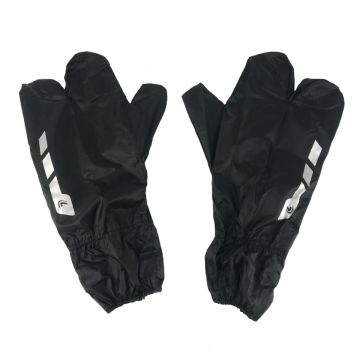Überzugshandschuh Regen Dreifinger aus PVC-Nylon universal Lampa Schwarz