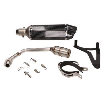 Auspuff Vespa Primavera/Sprint/Zip 4-Takt IGET Euro 5 im Vollcarbon-Look Aplus