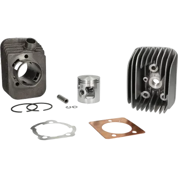 Zylinder mit Zylinderkopf -Polini 72 ccm Sport Durchmesser 46mm - Piaggio Ciao/Bravo/Boxer (Kolbenbolzen = Durchmesser 10mm) breit 140.0066/10