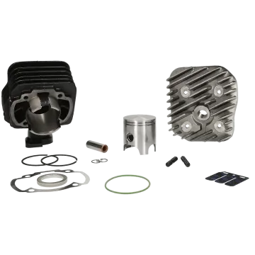 Zylinder mit Zylinderkopf - Polini 70 ccm Sport - Peugeot AC vertikal Buxy/Elyseo/Elystar/Looxor/Speedake/Speedfight 1-2/Squab/TKR/SC/Vivacity/Trekker/Zenith/SV 142.0147