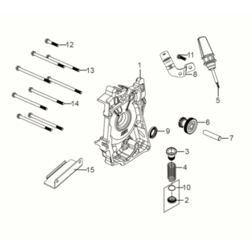R. Kurbelgehäusedeckel Sym Symphony ST 50 E5