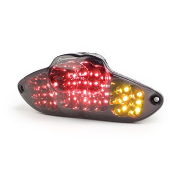 Rücklicht BGM original Klarglas LED mit Blinkfunktion Gilera Runner 2006->, DNA schwarz