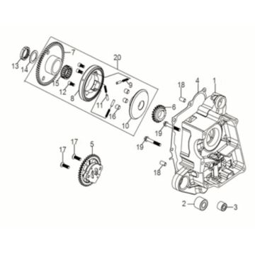 R Kurbelgehäuse Ölpumpe Assy Sym Jet 14 50I E5