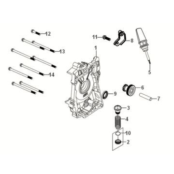 R Kurbelgehäusedeckel Sym Fiddle IV 50 E5