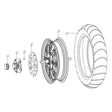 Hinterrad - Motor Niu N1S