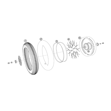 Yadea Trooper 01 Fatbike Hinterradsatz