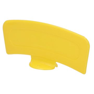 Gelbes Mopedschild für den vorderen Kotflügel