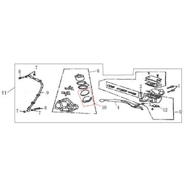 Bremse rechts AGM GT blau