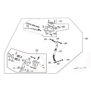 Bremse rechts BTC Legend braun