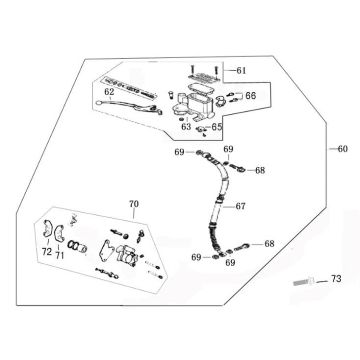Bremse rechts Neco Borsalino Oro mattschwarz