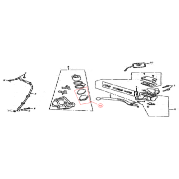 Bremse rechts Turbo RG50 125cc