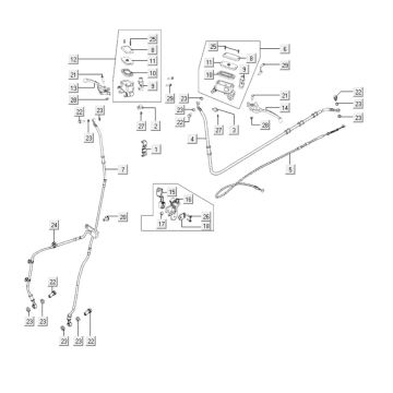 Bremsteile Kymco Xciting 400i Yellow