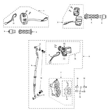 Bremsteile Peugeot Speedfight 3 4-Takt