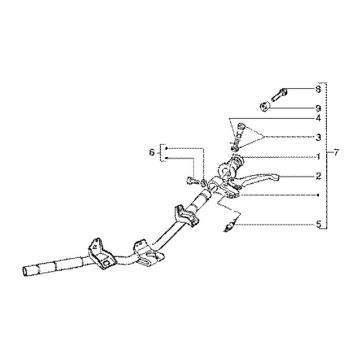 Bremshebel links (Trommelbremse) Gilera Runner 180cc FXR 2-Takt