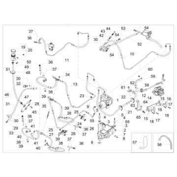 ABS Piaggio MP3 350 Maxi Sport E4 ABS Bremssystem 2018-2020 (EMEA)