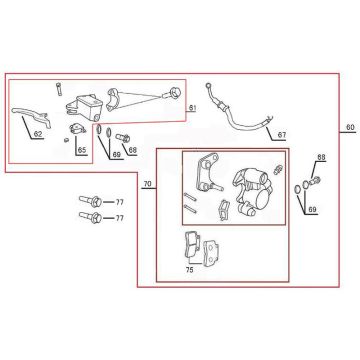 Bremssattel Rover Riva II smokey