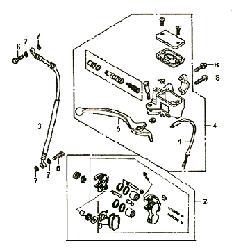 Bremshebel Vorderradbremshebel Sym Symphony (BK5560) schwarz