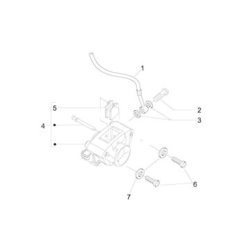 Bremssattel - Bremsleitung - Bremsbeläge Piaggio Zip 2000 50 2T AC