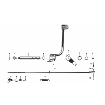 Zündapp 530 Bremspedal alle Typen