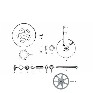 Bremsscheibe Zundapp KS 50 530-010, 011, 012, 014, 500