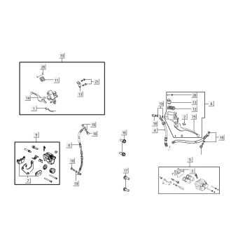 Bremssystem AGILITY 16+ 4T 125 Matt Metallic Hellblau