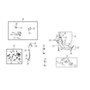 Bremssystem AGILITY 16+ 4T 200i Matt Metallic Hellblau