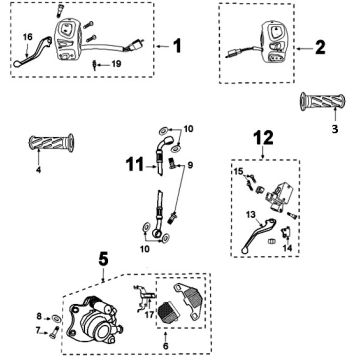 Bremssystem Peugeot Kisbee original euro4 von 2018
